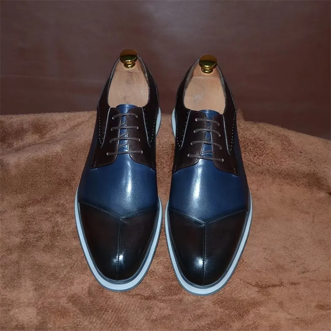 Lace-Up Luxe Leather Dress Footwear