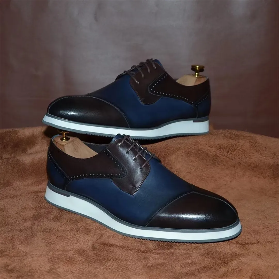 Lace-Up Luxe Leather Dress Footwear