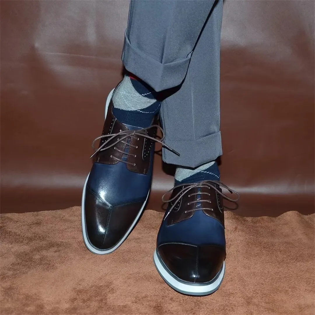 Lace-Up Luxe Leather Dress Footwear