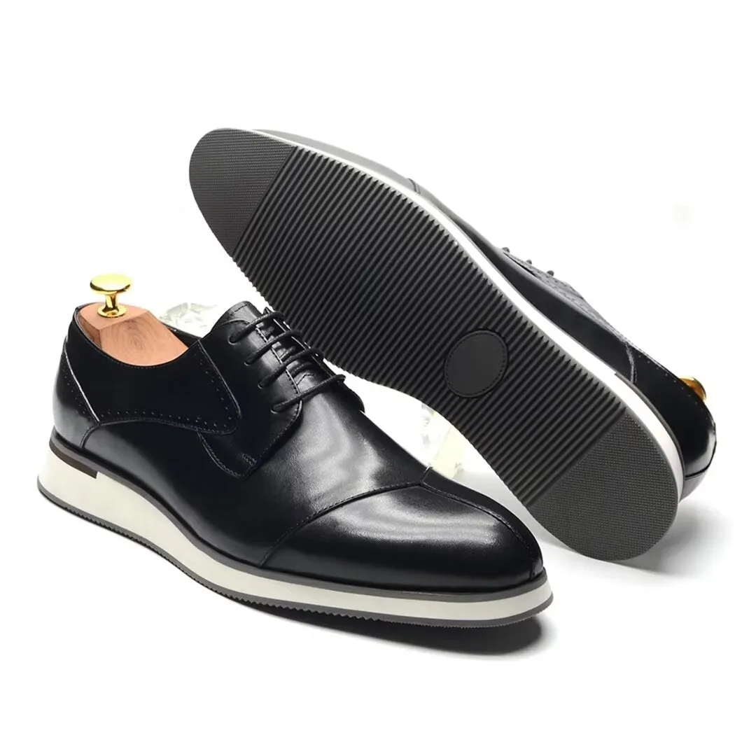 Lace-Up Luxe Leather Dress Footwear