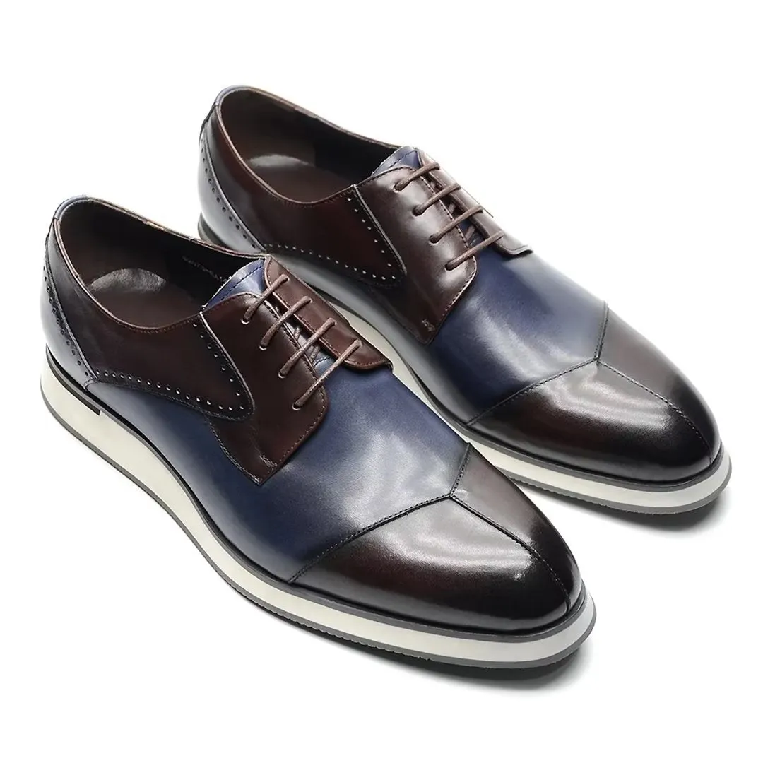 Lace-Up Luxe Leather Dress Footwear