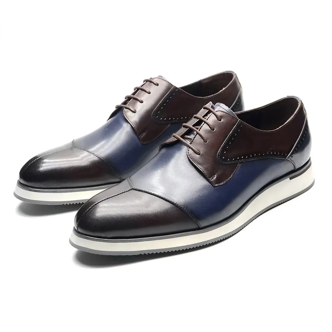 Lace-Up Luxe Leather Dress Footwear