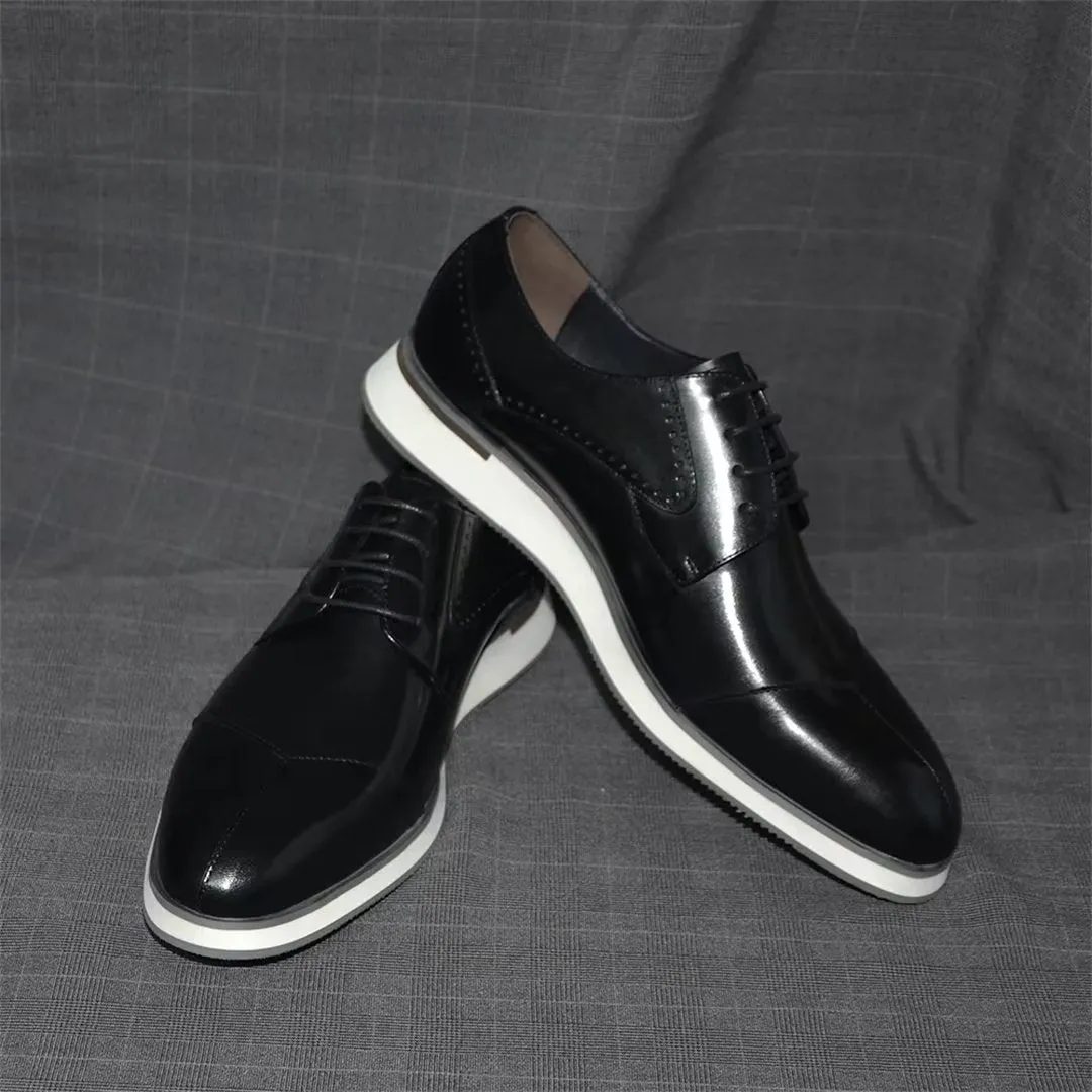 Lace-Up Luxe Leather Dress Footwear