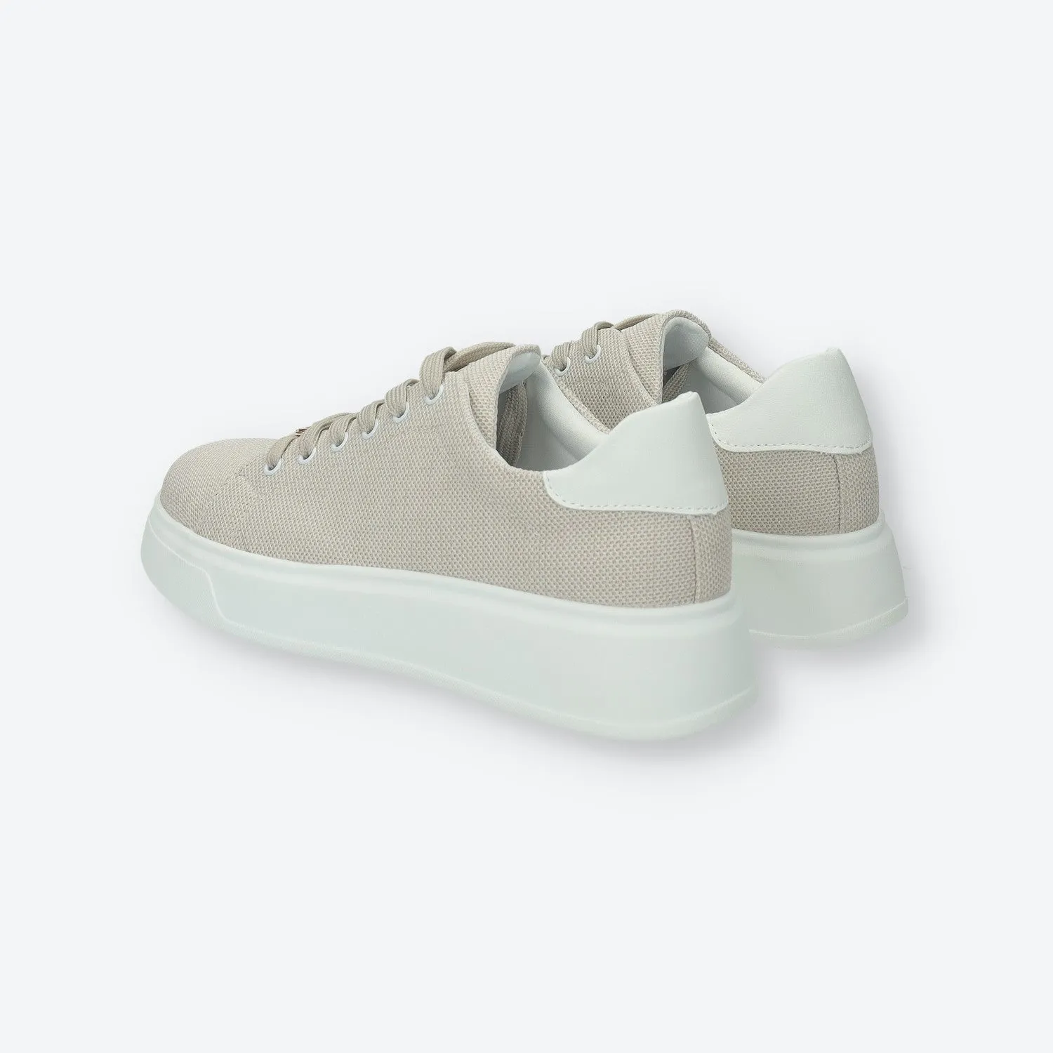 Sneakers platform con logo