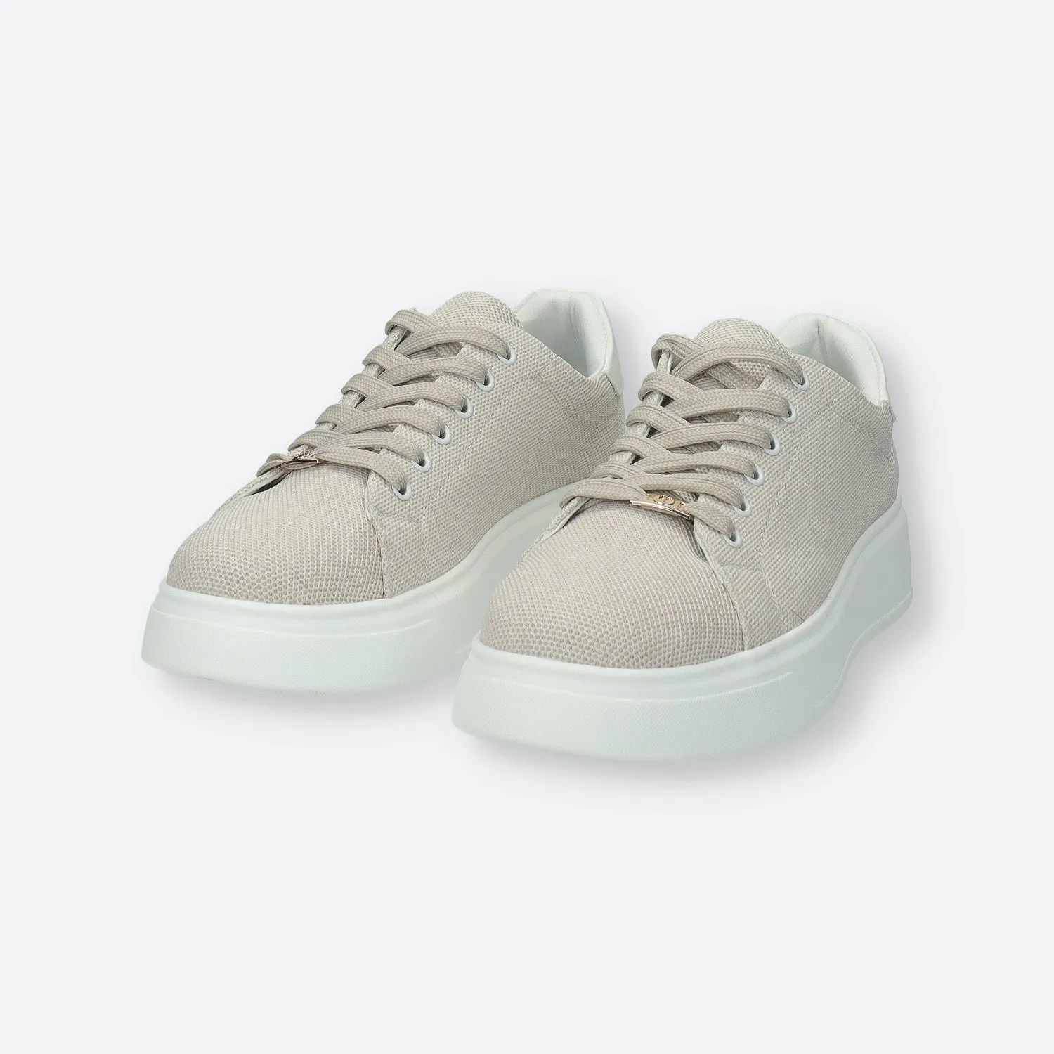 Sneakers platform con logo
