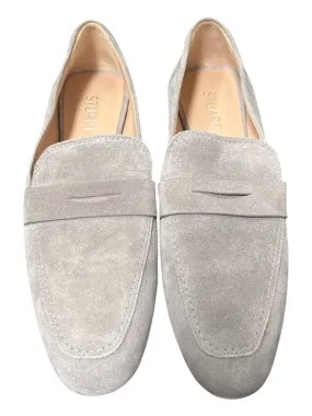 Stuart Weitzman Shoe Size 7 Gray Suede Pointed Toe Slip On Flat loafer Shoes