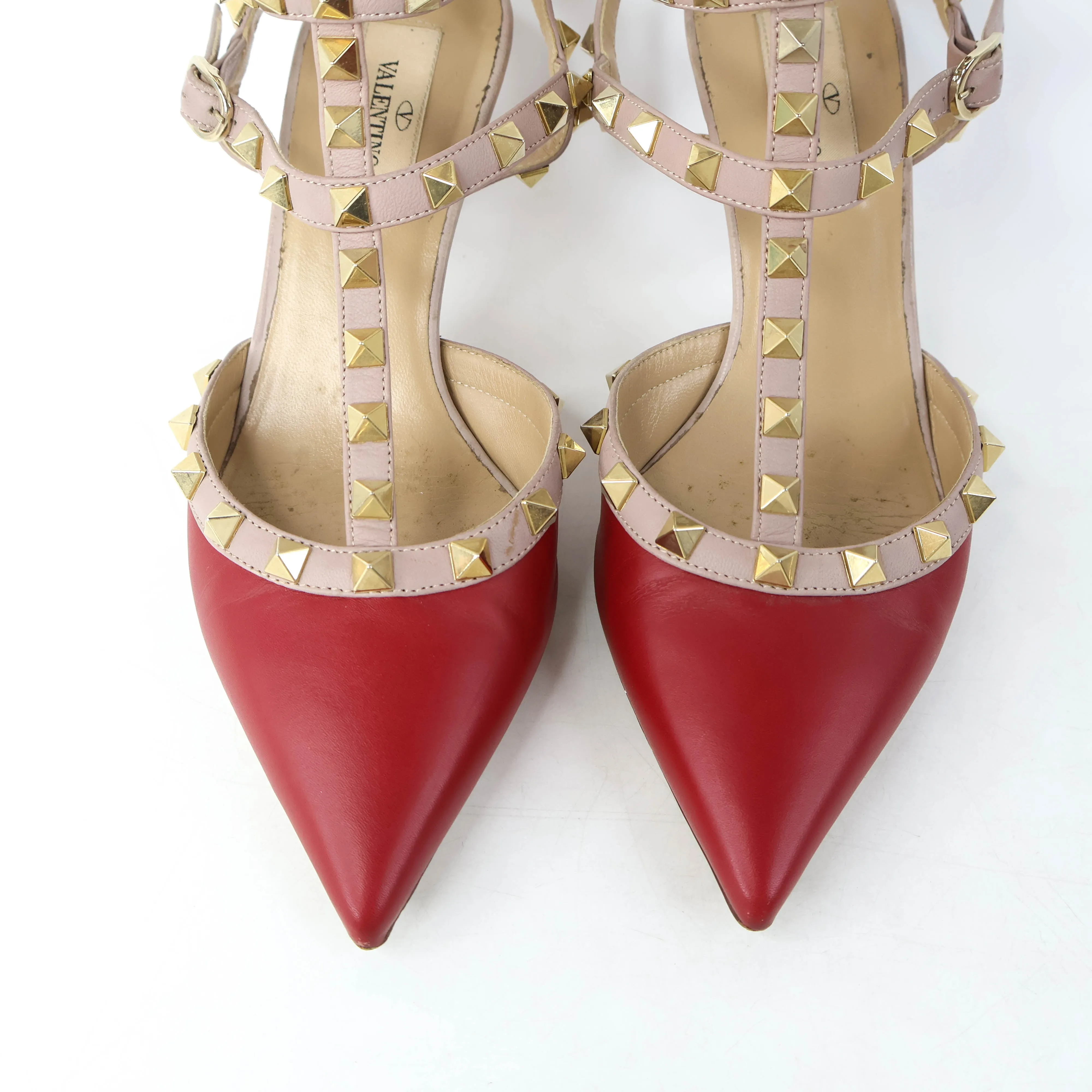 Valentino Rockstud High Heels Red 37