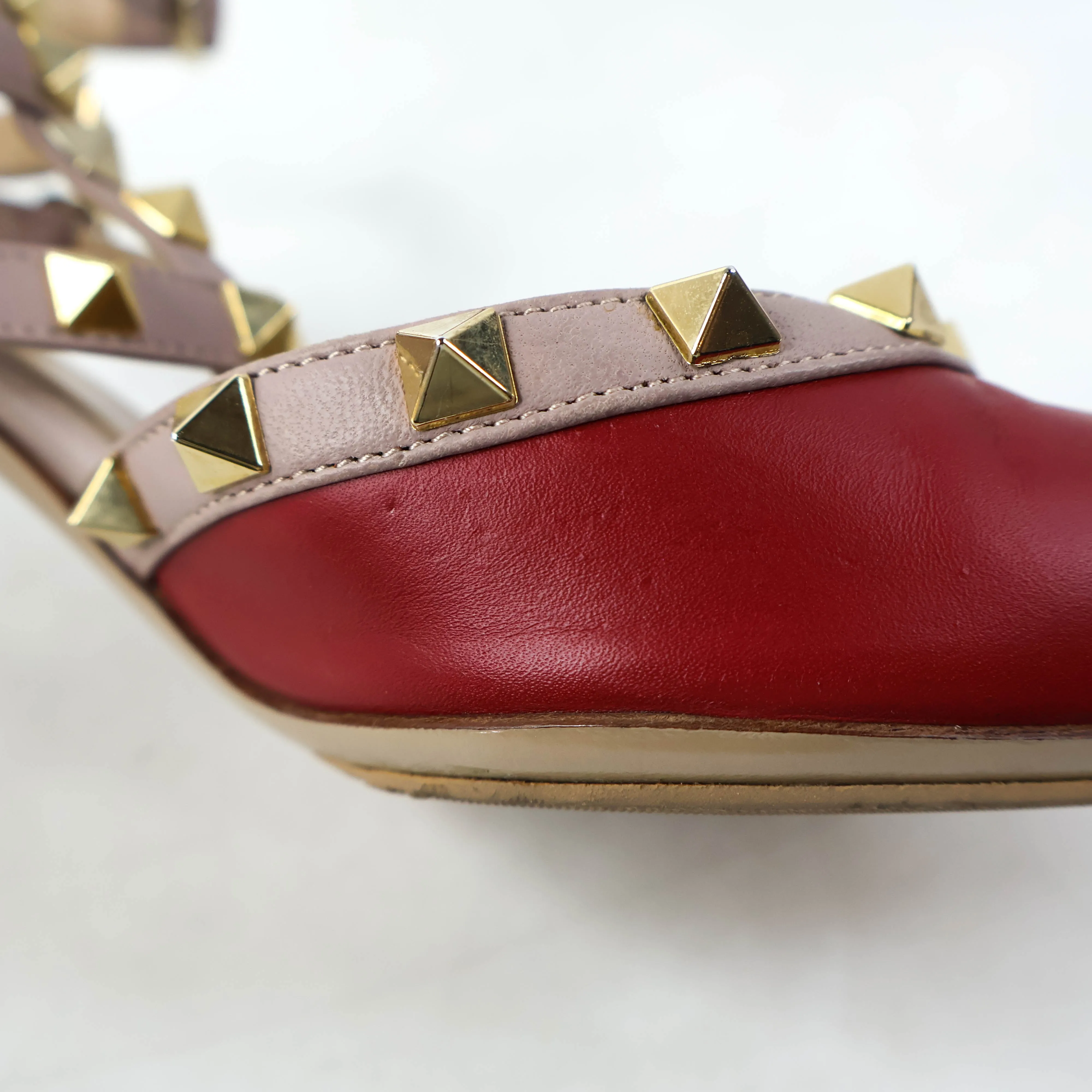 Valentino Rockstud High Heels Red 37