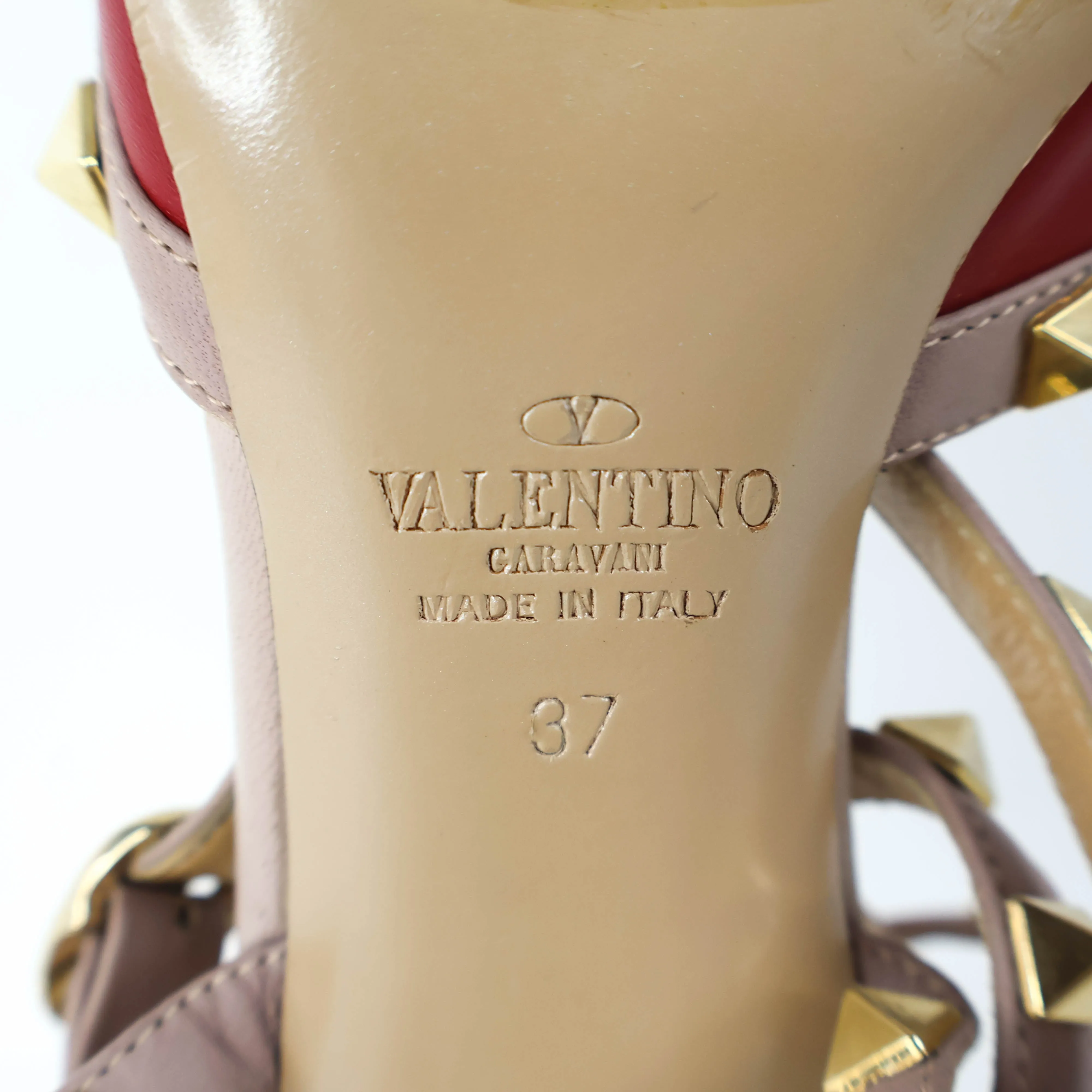 Valentino Rockstud High Heels Red 37